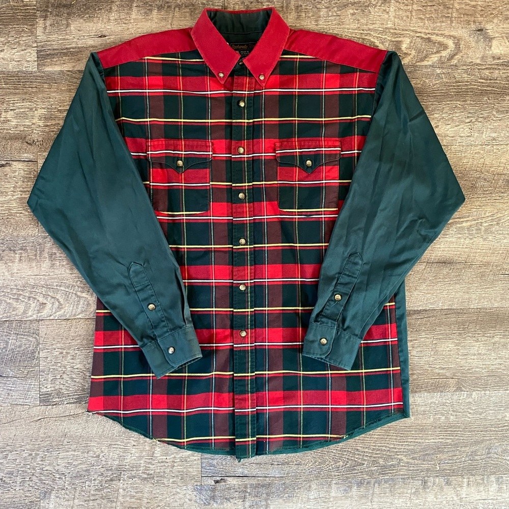 Red and Green Plaid Shirt